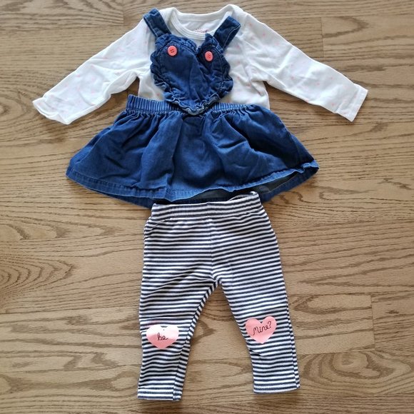 *3 for $20*Cat & Jack Valentine's Day 3 pcs set 12M - Picture 1 of 6